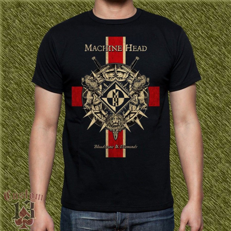 Camiseta Machina Head, bloodstone and diamonds