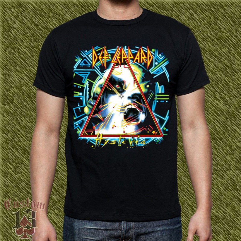 Camiseta Def leppard, hysteria