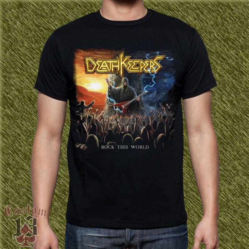 Camiseta Death Keepers, rock this world