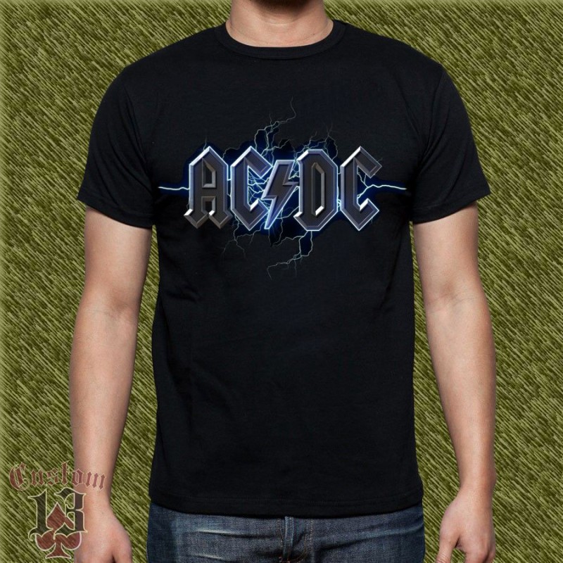 Camiseta AC-DC, rayos