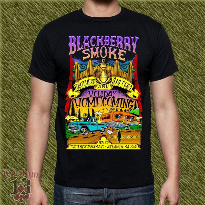 Camiseta Blackberry Smoke, holiday home coming