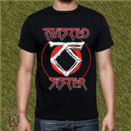 Camiseta Twisted sister, logo circular