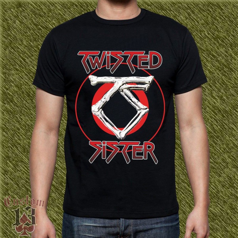 Camiseta Twisted sister, logo circular