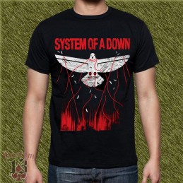 Camiseta System of a down, dove overcome