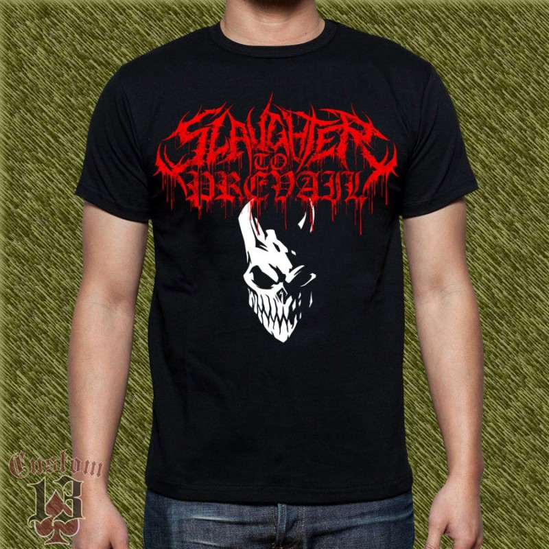 Camiseta Slaugther to prevail, máscara