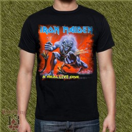 Camiseta Iron Maiden, a real live one