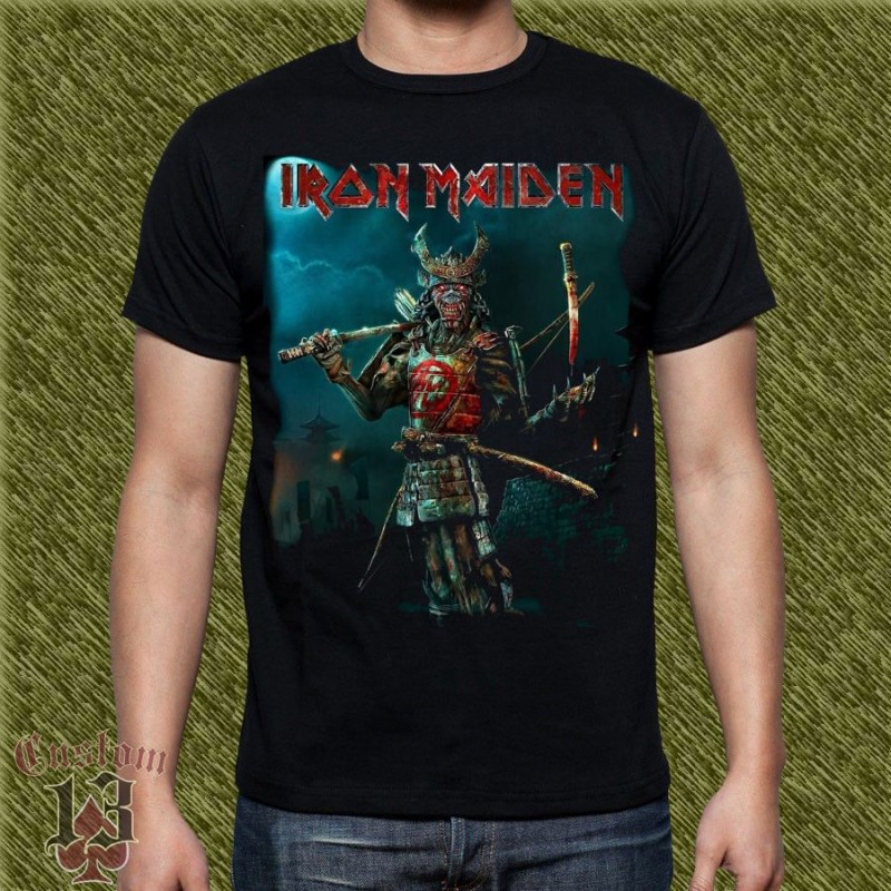 Camiseta Iron maiden, senjutsu samurai