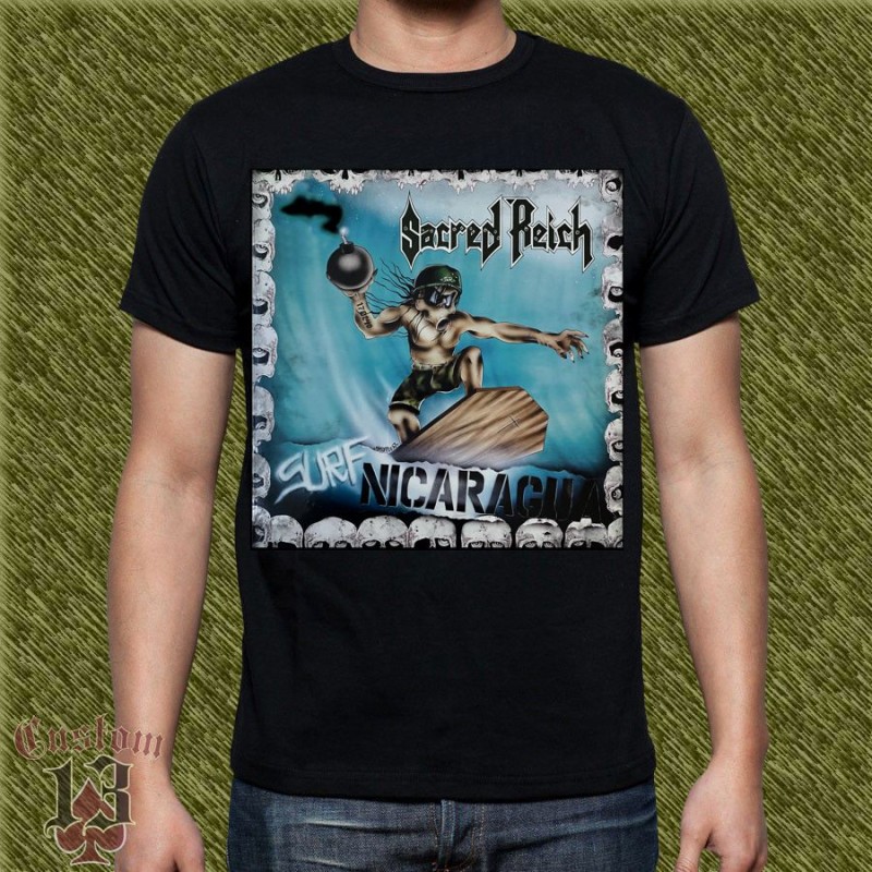 Camiseta Sacred Reich, surf nicaragua