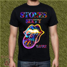 Camiseta Rolling Stones, sixty colores