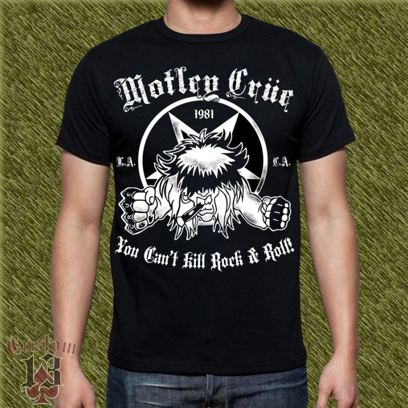 Camiseta Motley Crue, you can't kill rock n roll