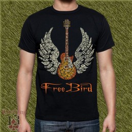 Camiseta Lynyrd skynyrd, free bird