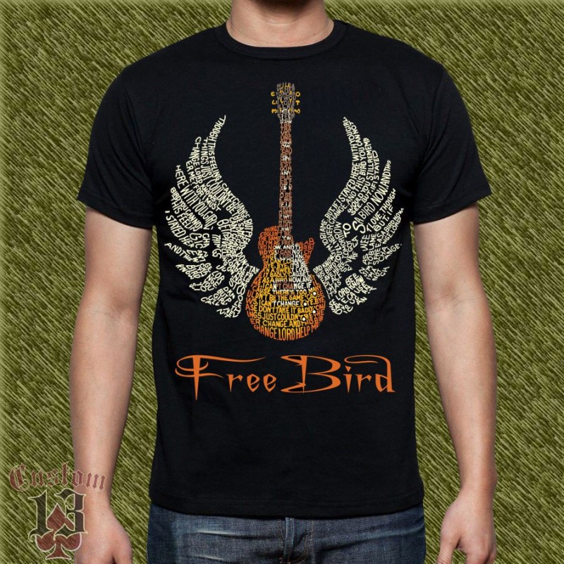 Camiseta Lynyrd skynyrd, free bird