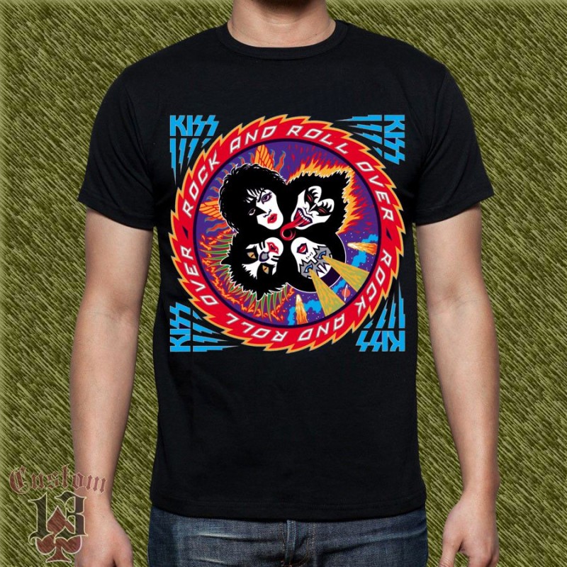 Camiseta Kiss, rock n roll over