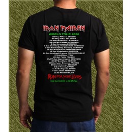Camiseta Iron Maiden Run for Your Lives Tour 2026 | Custom 1
