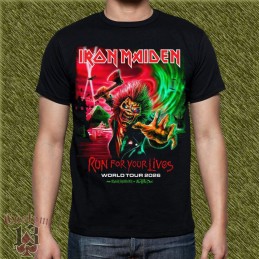 Camiseta Iron Maiden, run for your lives tour 2026