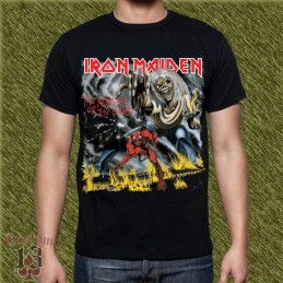 Camiseta Iron Maiden, the number of the beast, portada album