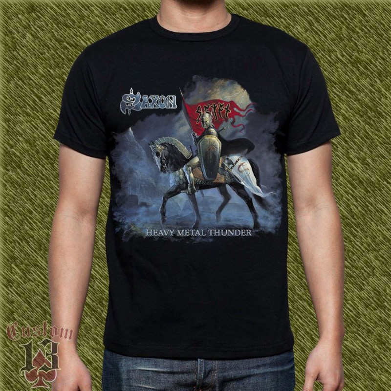 Camiseta Saxon, heavy metal thunder