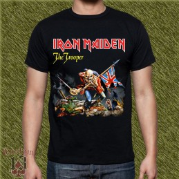 Camiseta Iron Maiden, the trooper sin fondo
