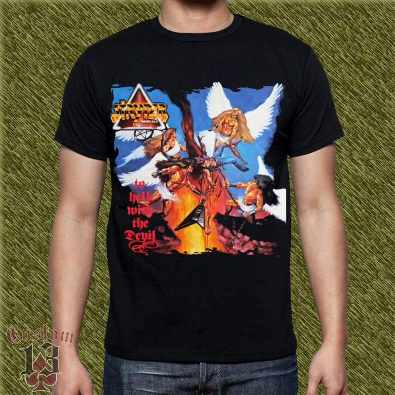 Camiseta Stryper, to hell with the devil