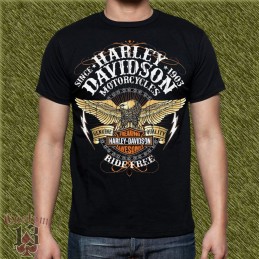 Camiseta harley davidson, ride free