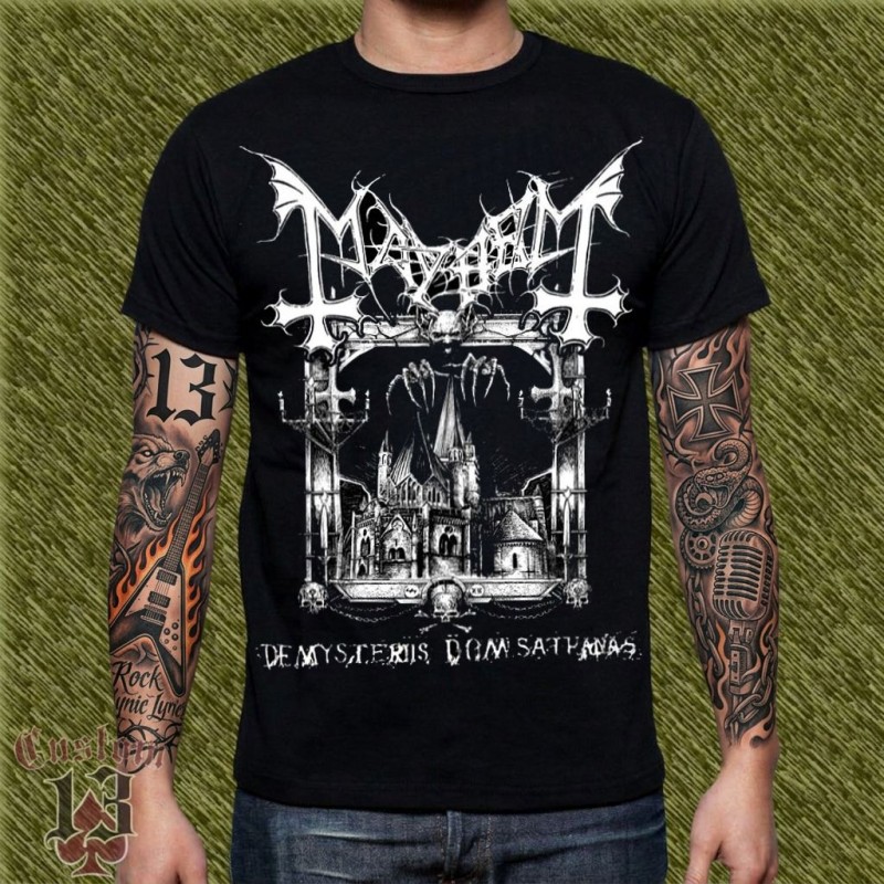 Camiseta Mayhem, De Mysteriis Dom Sathanas