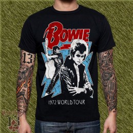 Camiseta Bowie, 1972 world tour