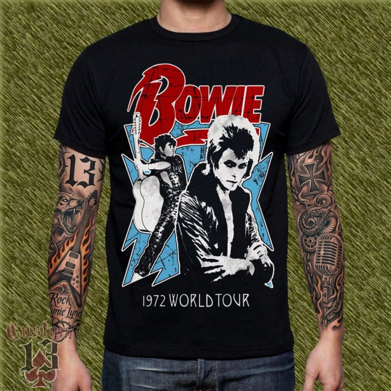 Camiseta Bowie, 1972 world tour