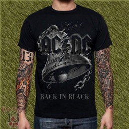 Camiseta AC-DC, back in black campana