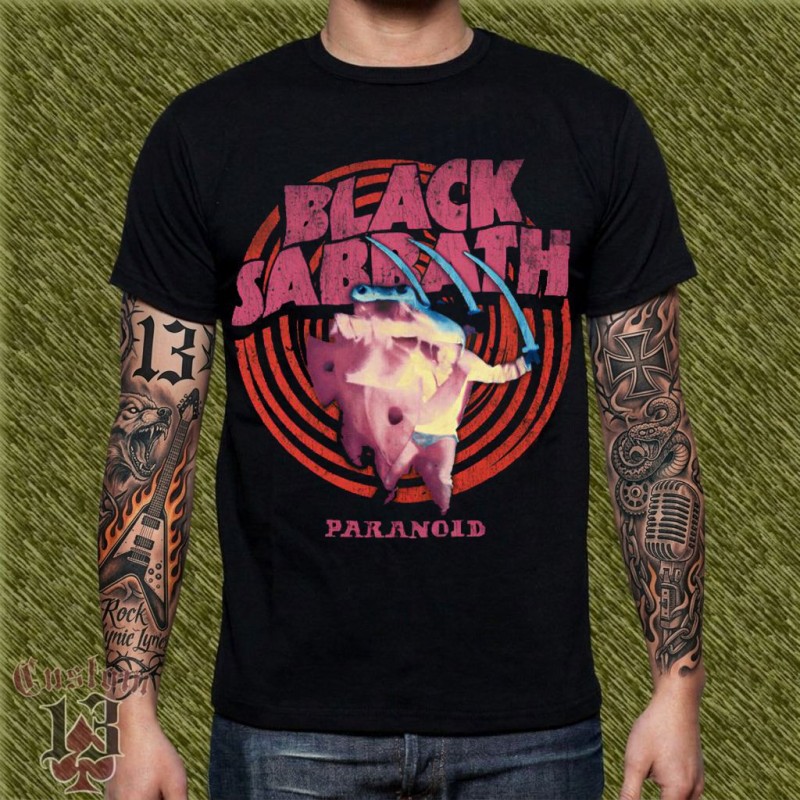 Camiseta Black Sabbath, paranoid