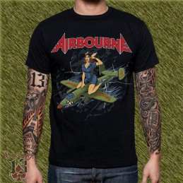 Camiseta Airbourne, pin-up