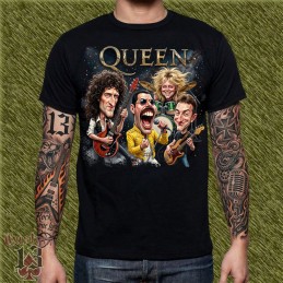 Camiseta Caricatura Queen - Bohemian Rhapsody