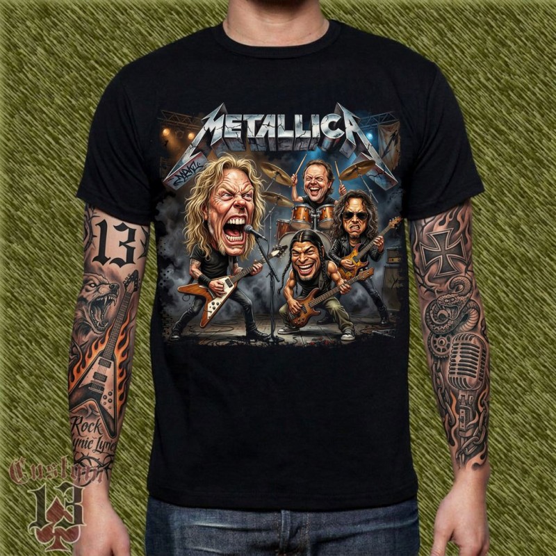 Camiseta Caricatura Metallica - Masters of Metal