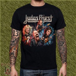 Camiseta Caricatura Judas Priest - British Steel