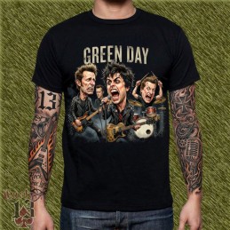 Camiseta Caricatura Green Day - American Idiot Punk