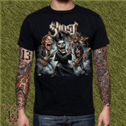 Camiseta Caricatura Ghost - Ritual Clergy