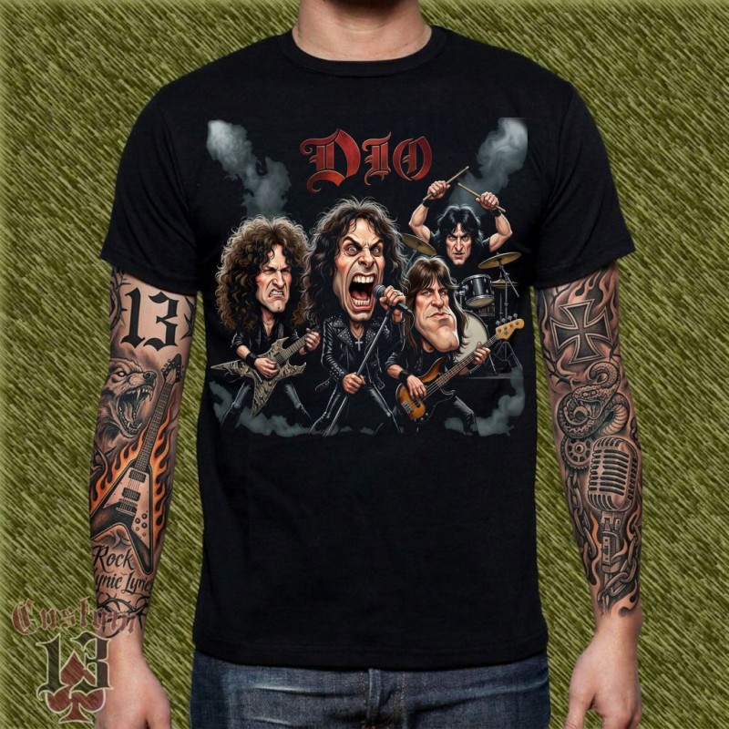 Camiseta Caricatura Dio - Holy Diver