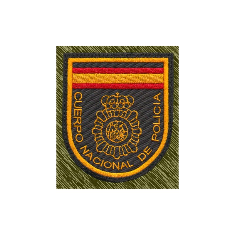 parche bordado, cuerpo nacional de policia