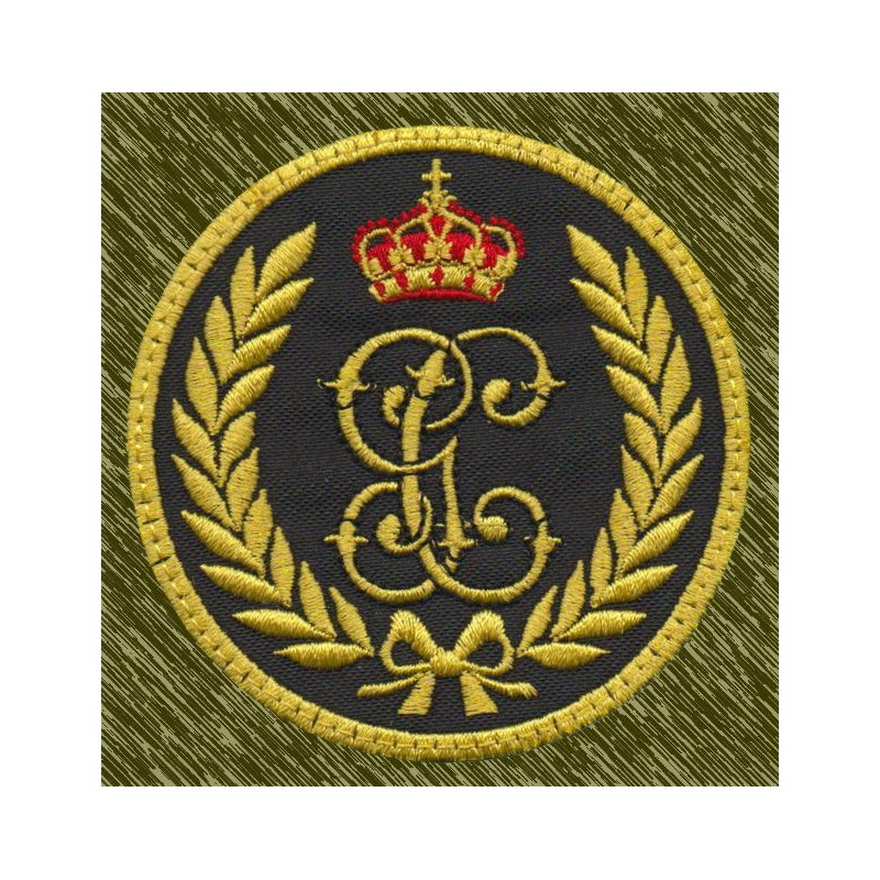 parche bordado, guardia civil, escudo con corona