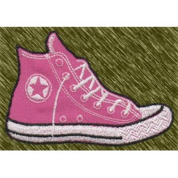 Parche Bordado Zapatilla Estilo Converse Rosa – Urban Style