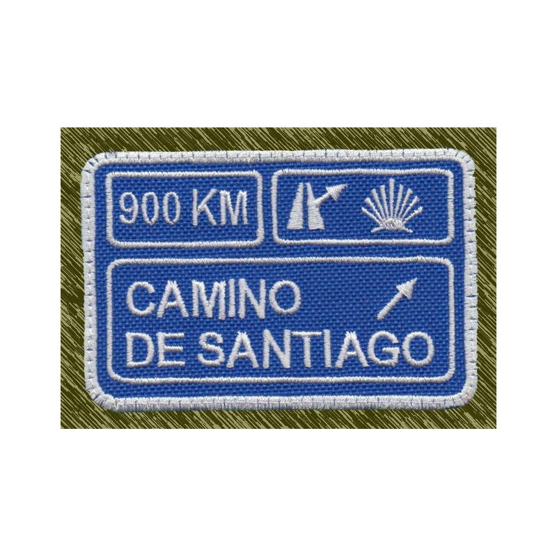 Parche Bordado Camino de Santiago 900km – Concha del Peregrino