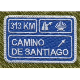 Parche Bordado Camino de Santiago 313km – Concha del Peregrino
