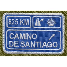 Parche Bordado Camino de Santiago 825km – Concha del Peregrino