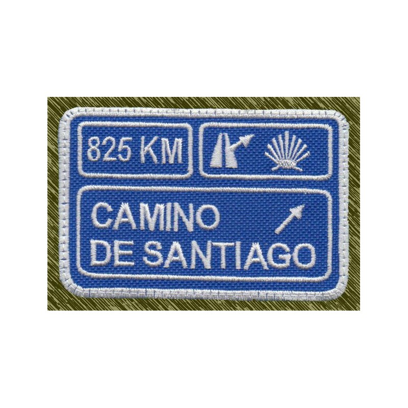 Parche Bordado Camino de Santiago 825km – Concha del Peregrino