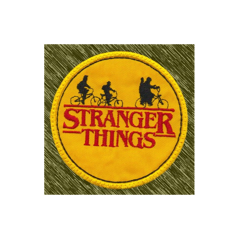 Parche Bordado Stranger Things Bicicletas – Hawkins Amigos Silueta