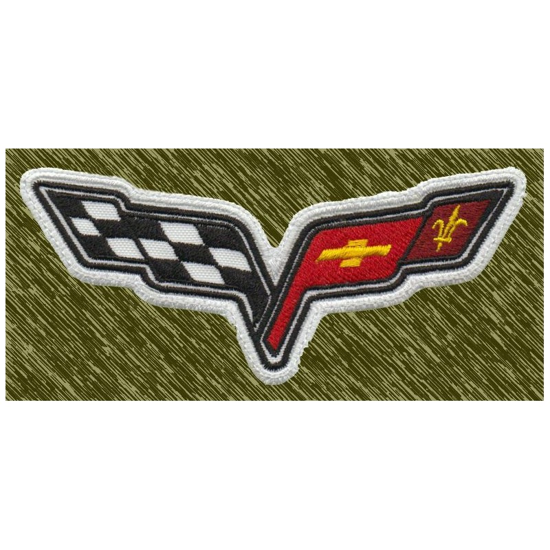 Parche Bordado Emblema Corvette – Clásico American Muscle