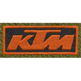 Parche Bordado KTM (Fondo Negro)