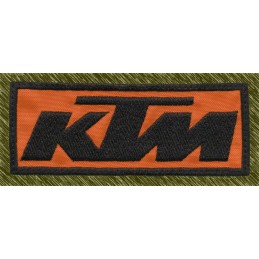 Parche Bordado KTM (Fondo Naranja)