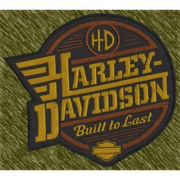 Parche Bordado Harley-Davidson Logo Retro
