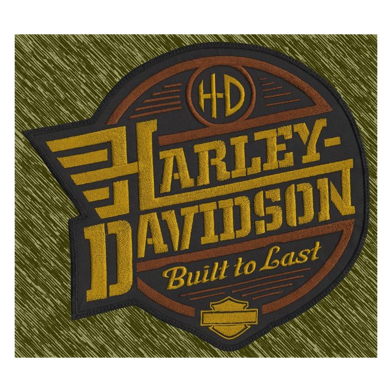 Parche Bordado Harley-Davidson Logo Retro