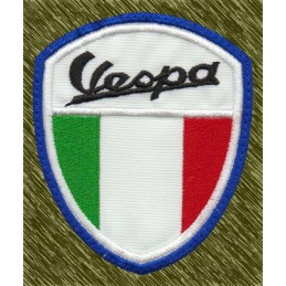 Parche Bordado Vespa con Bandera de Italia